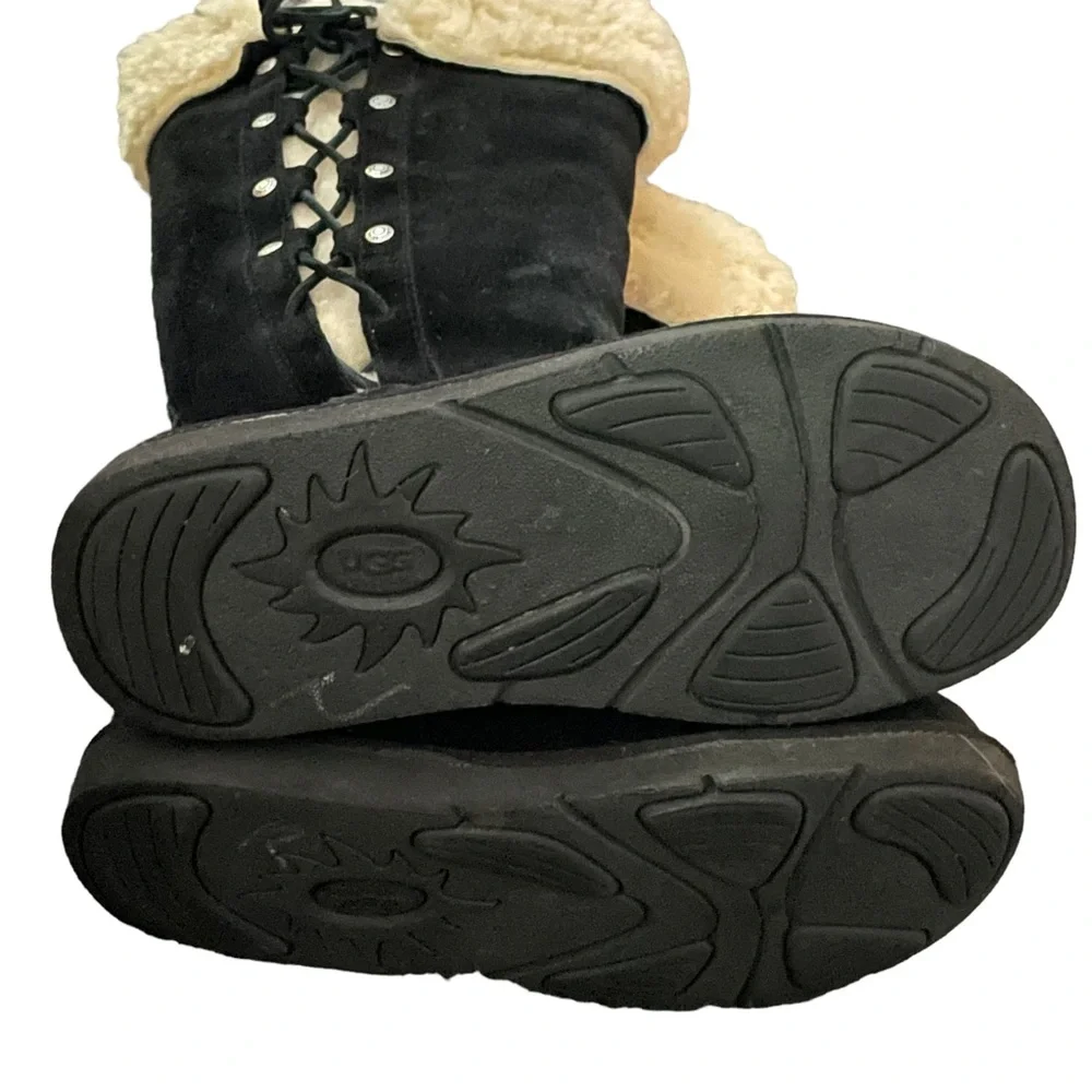 UGG Upside side lace up tall suede boots